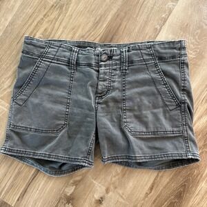 Free People Women's Size 27 Charcoal Cargo Style Short Casual